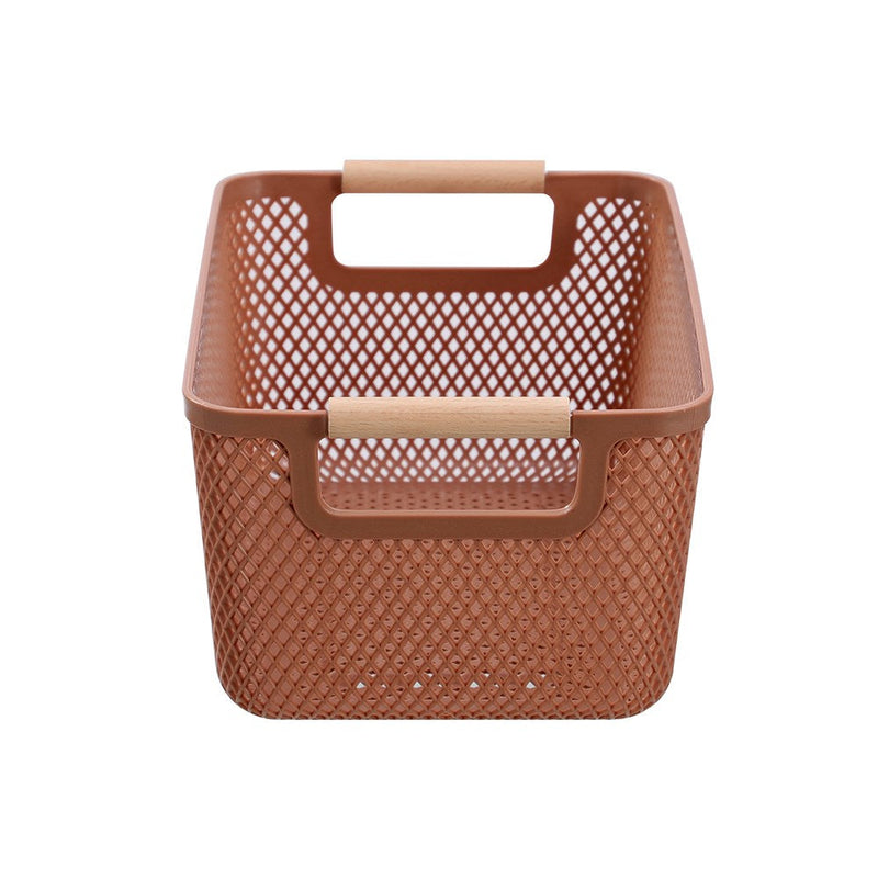 Mesh Plastic Basket Wood Handle 7.5L 31X20X14Cm image 7