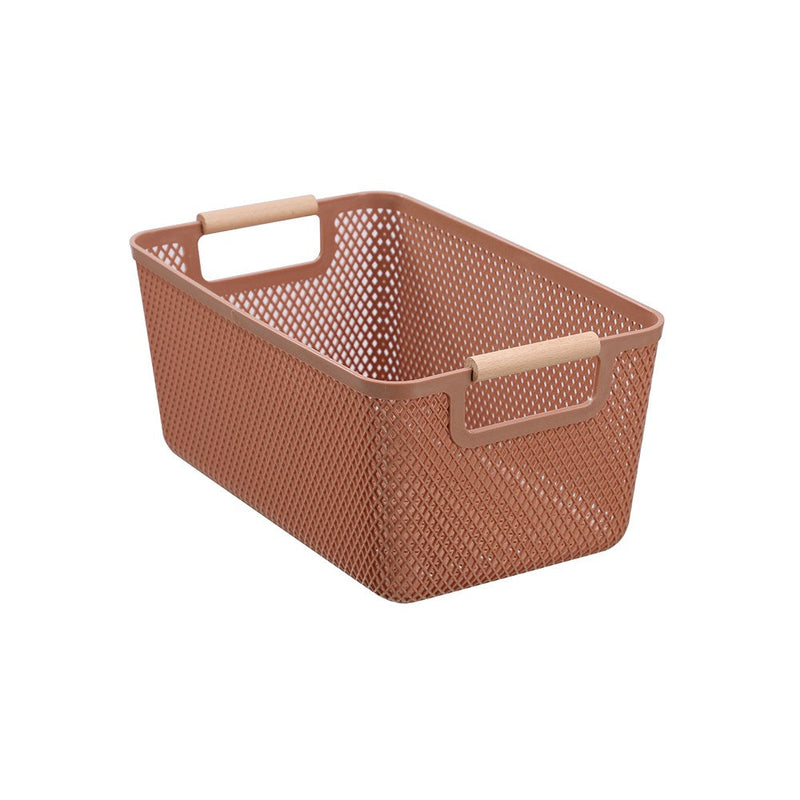Mesh Plastic Basket Wood Handle 7.5L 31X20X14Cm image 8