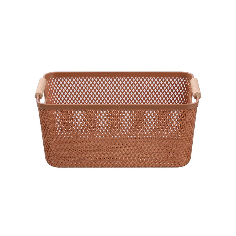 Mesh Plastic Basket Wood Handle 7.5L 31X20X14Cm image 9