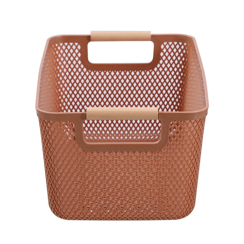 Mesh Plastic Basket Wood Handle 10L 35X22X16Cm 3 Asstd image 7
