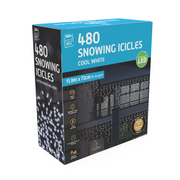 Ronis 480 LED Snowing Icicle Lights 11.8m Cool White