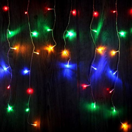 Ronis 480 LED Solar Icicle Light Multicolour