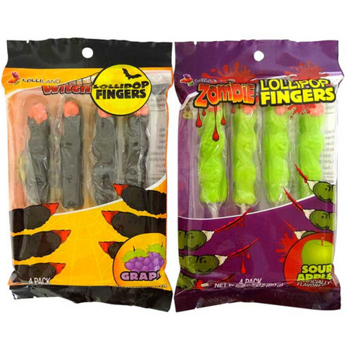 Witches and Zombie Fingers Fingers 4pk