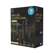 Ronis 480 LED Solar Tree Clusters 10m 6pk Cool