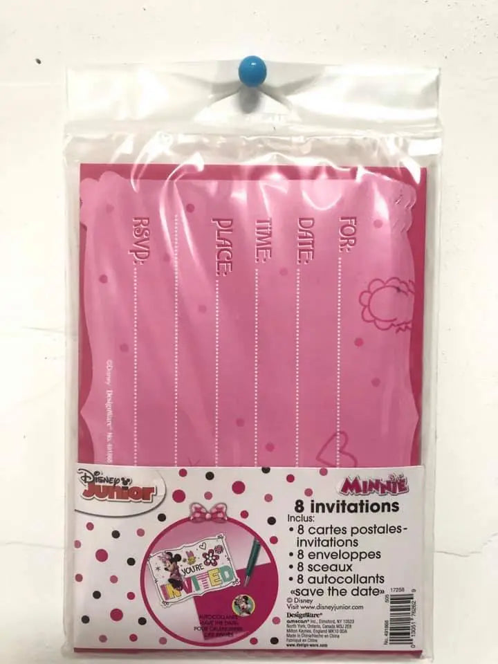 Minnie Mouse Happy Helpers Postcard Invitations 8pk