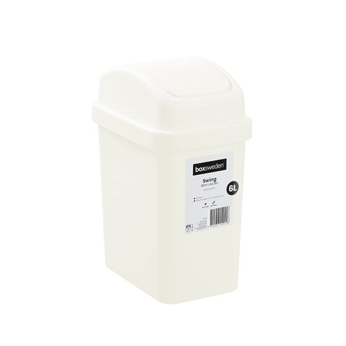 compact slim line 6L swing bin for small spaces
