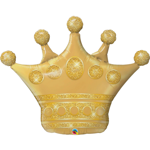 Shape Golden Crown Foil Balloon 104cm