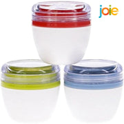 Set of 3 small condiment containers for lunch