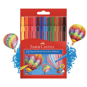 Faber Castel Broad Tip Playsafe Colour Markers Assorted Pack of 12  image 4 – thumbnail