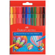 Faber Castel Broad Tip Playsafe Colour Markers Assorted Pack of 12 – thumbnail