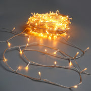 520 LED Connectable Fairy Light Chain Clear Cable - Amber image 2