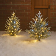 520 LED Connectable Fairy Light Chain Clear Cable - Warm White+White image 2