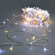 520 LED Connectable Fairy Light Chain Clear Cable - Warm White+White image 3