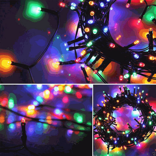 Ronis 520 LED Fairy Light Chain Dark Green Cable Connectable Multicolour