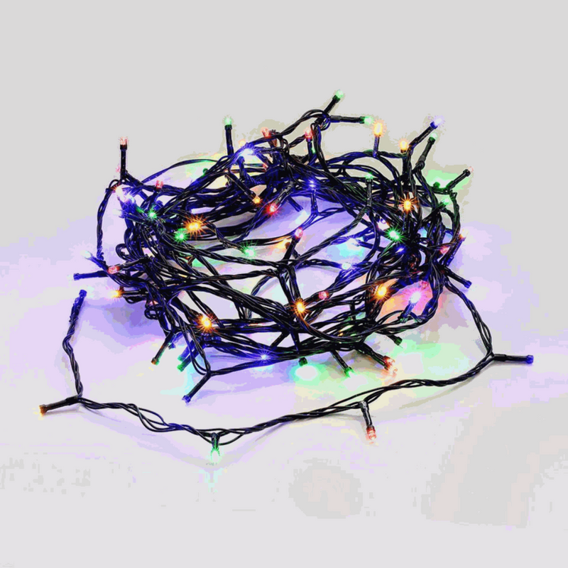 Ronis 520 LED Fairy Light Chain Dark Green Cable Connectable Multicolour