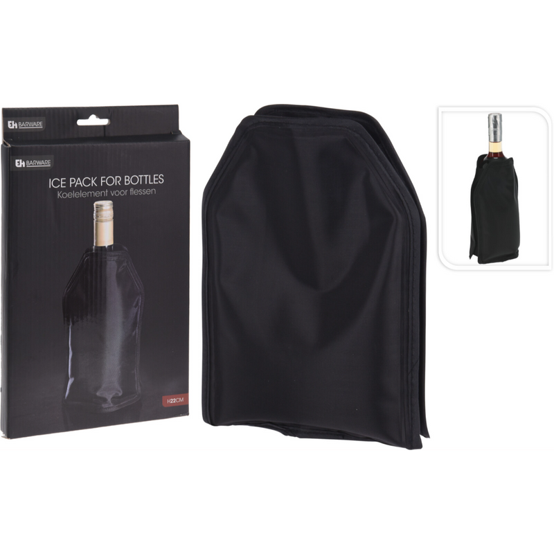 black cooling element for compatible bottles