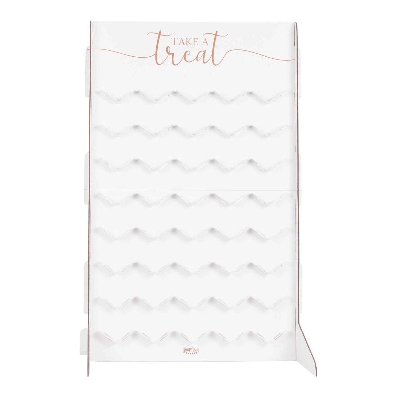 Botanical Wedding Macaroon Stand Card