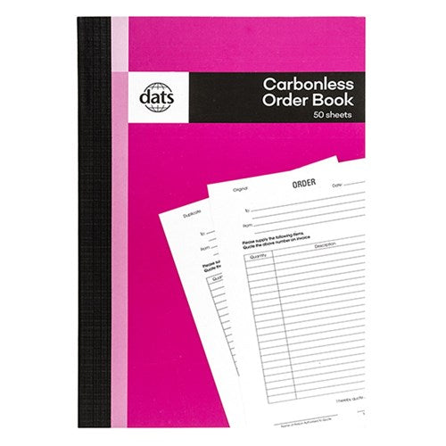 Carbonless order book