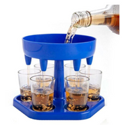 Ronis 6 Shot Dispenser Including 6 Shot Cups 13x13cm