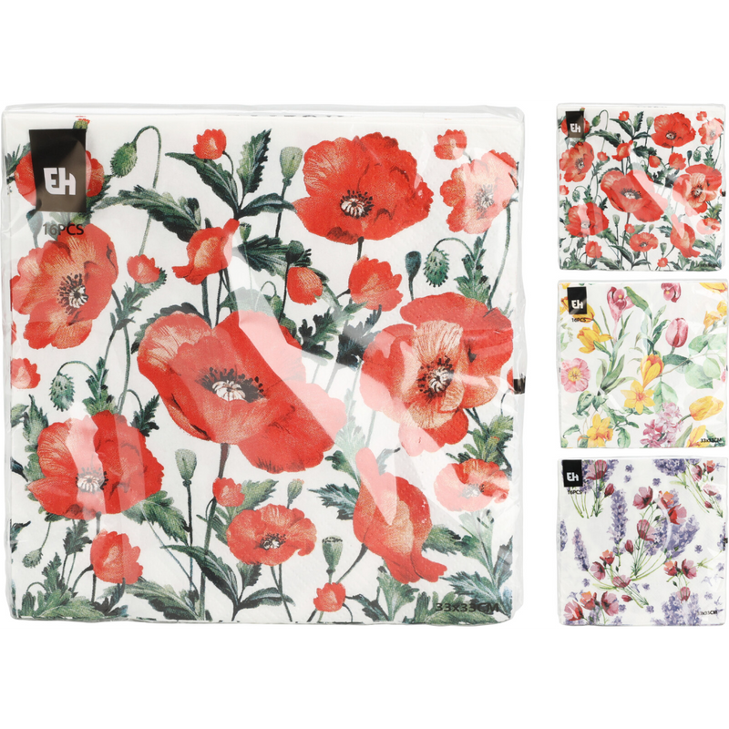 pack of 16 napkins 33 x 33cm
