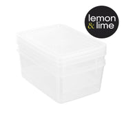 Single 900ml food container with green clips – thumbnail