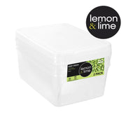 Pack of 2 medium rectangular food containers 900ml – thumbnail