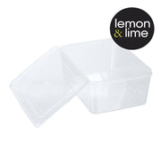 Large 5.5L plastic food box with clips – thumbnail