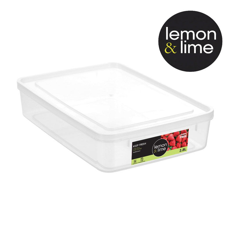 2.8L wide shallow food storage container