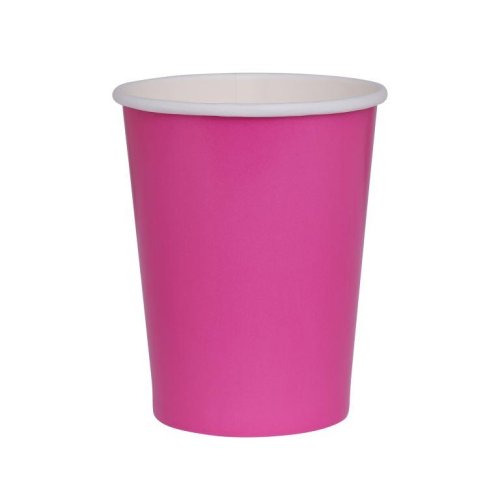 Flamingo pink paper cups 260ml 20 pack Five Star