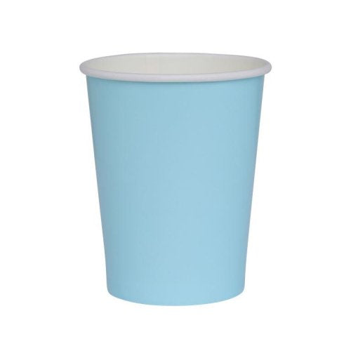 Pastel blue paper cups 260ml 20 pack Five Star
