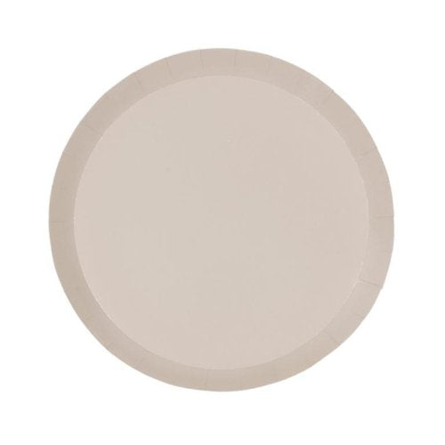 White sand 7 inch paper snack plates 20 pack