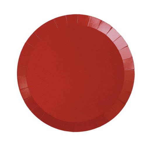Cherry red 9 inch paper dinner plates 20 pack Five Star