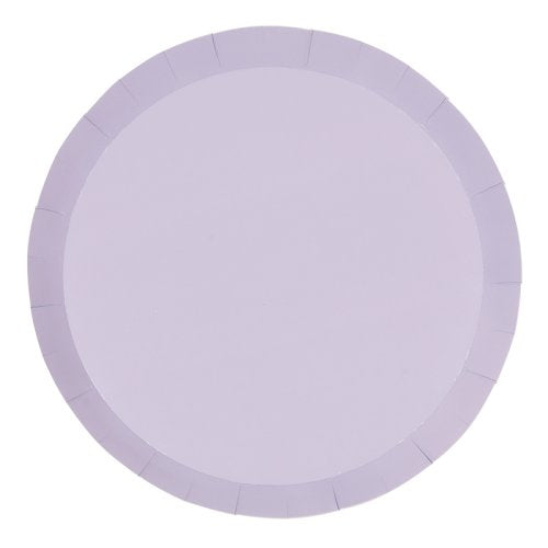 Pastel lilac 9 inch paper dinner plates 20 pack