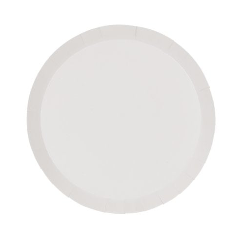 White 9 inch round paper dinner plates 20 pack Five Star
