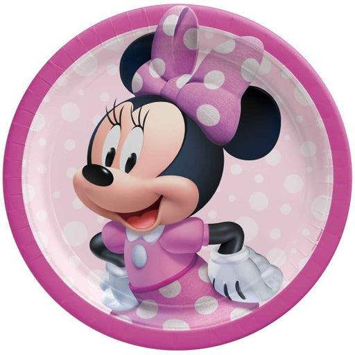 Minnie Mouse Forever Round Paper Plates 23cm 8pk