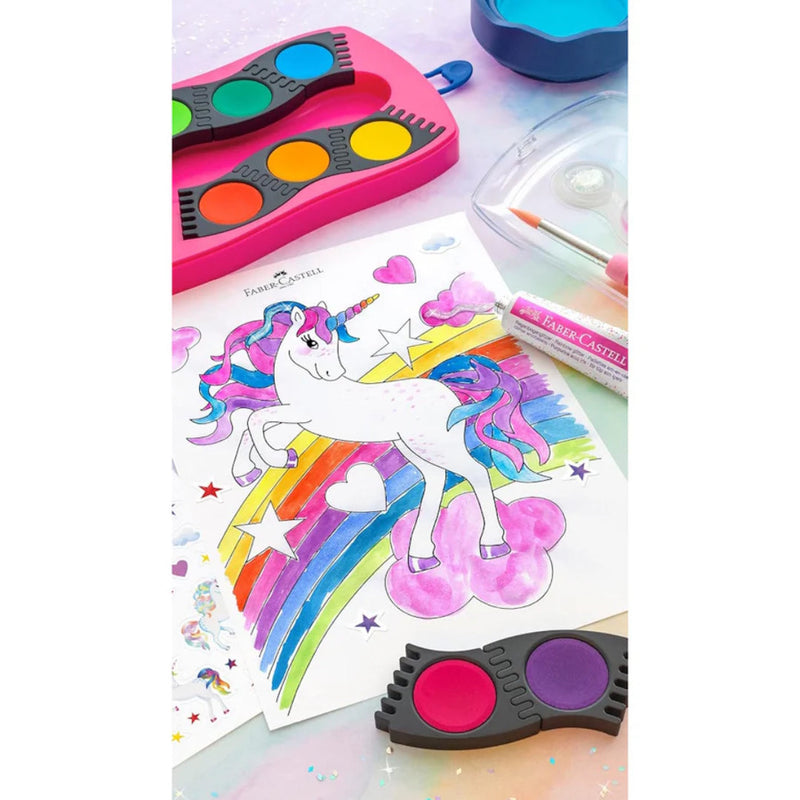 Faber Castel Connector Paintbox Unicorn theme with brush  image 3