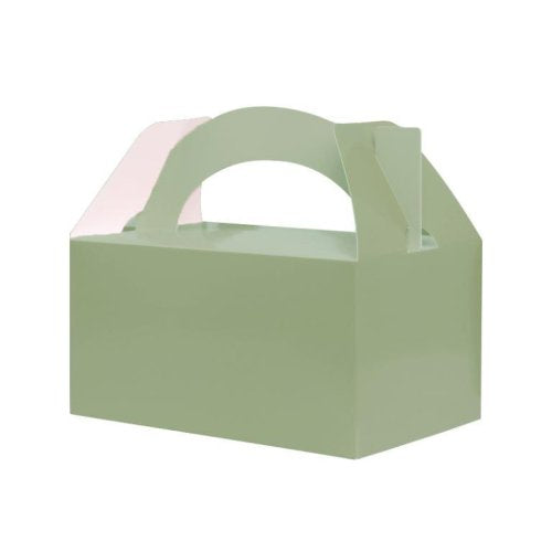 Eucalyptus green party lunch boxes five pack