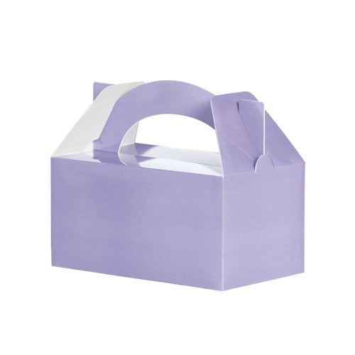 Pastel lilac party lunch boxes five pack