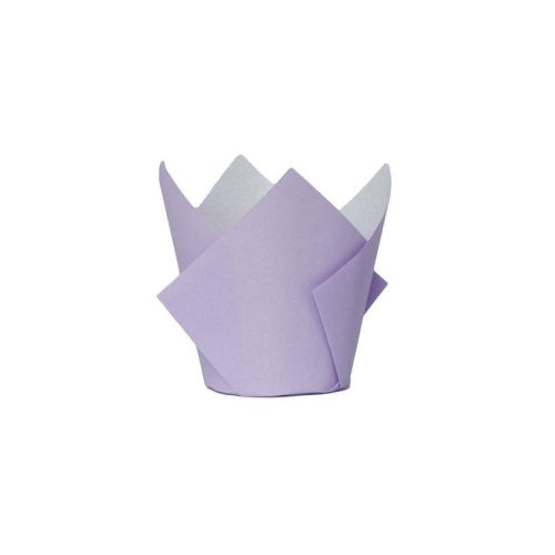 Pastel lilac tulip cupcake cases 20 pack Five Star