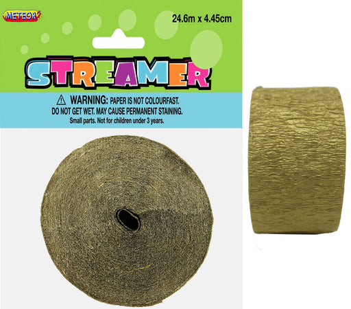 Crepe Streamer Gold 1x2400cm