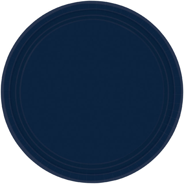 Paper Plates Round 20CT Navy 23cm 20pk