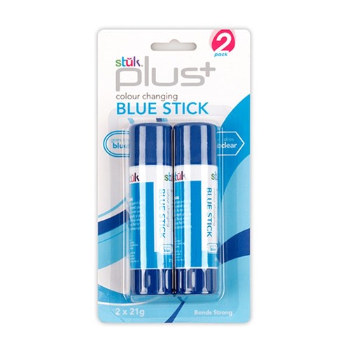 Large blue to clear glue sticks 2 pack