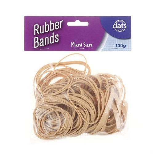 Brown rubber bands mixed sizes