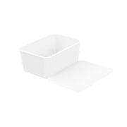 Ribbed Storage Basket Lidded 3.5L 25X18X11Cm 2 Asstd image 7 – thumbnail