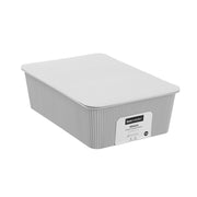 Ribbed Storage Basket Lidded 7.5L 37.5X25.5X11Cm 2 Asstd image 6 – thumbnail