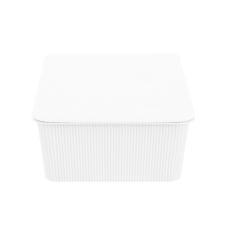 Ribbed Storage Basket Lidded 7.5L 37.5X25.5X11Cm 2 Asstd image 8