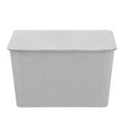 Ribbed Storage Basket Lidded 15L 37.5X25.5X22Cm 2 Asstd image 5 – thumbnail