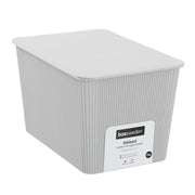 Ribbed Storage Basket Lidded 15L 37.5X25.5X22Cm 2 Asstd image 6 – thumbnail