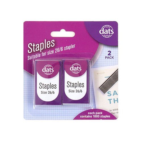 Staples 26/6 size 2000 pack
