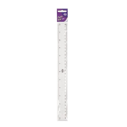 Clear plastic ruler 30cm